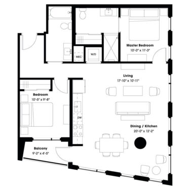 805 Lea Luxury Apartment Floor plan