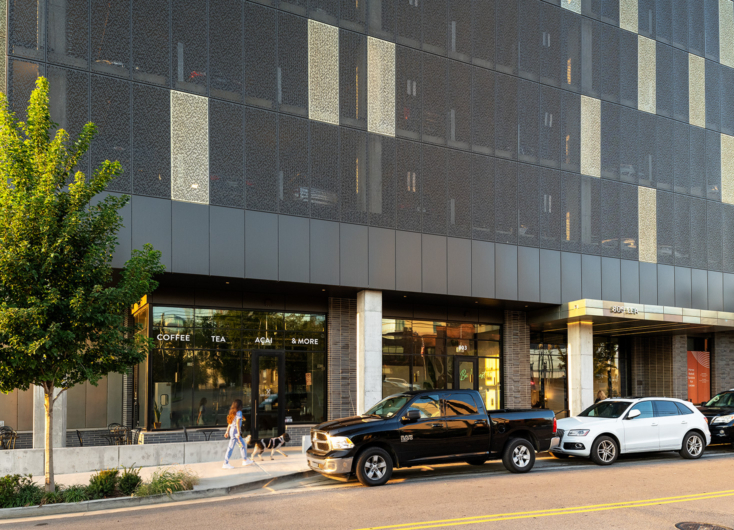 Luxury Apartment Exterior Coffee Shop Nashville, TN